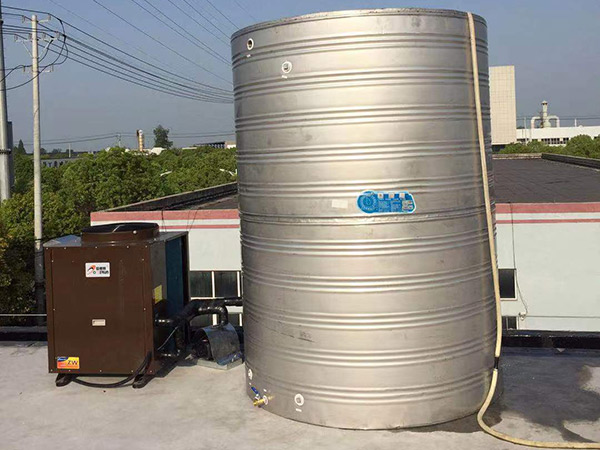 【空气能热水器】扬州新达再生资源有限公司员工洗浴热水工程