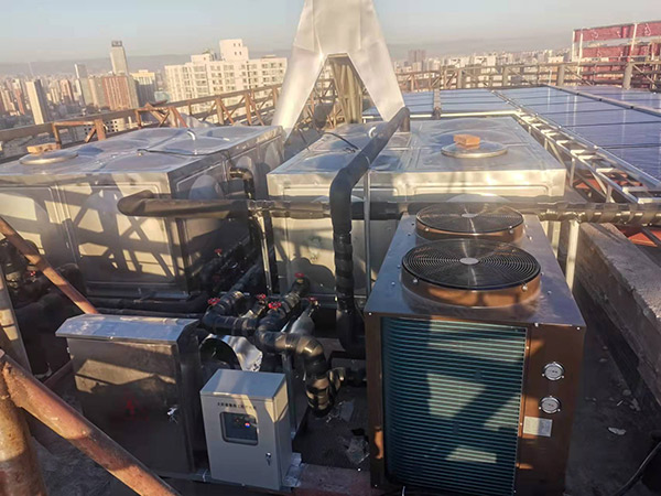 【太阳能空气能热水器】太原学院热水系统